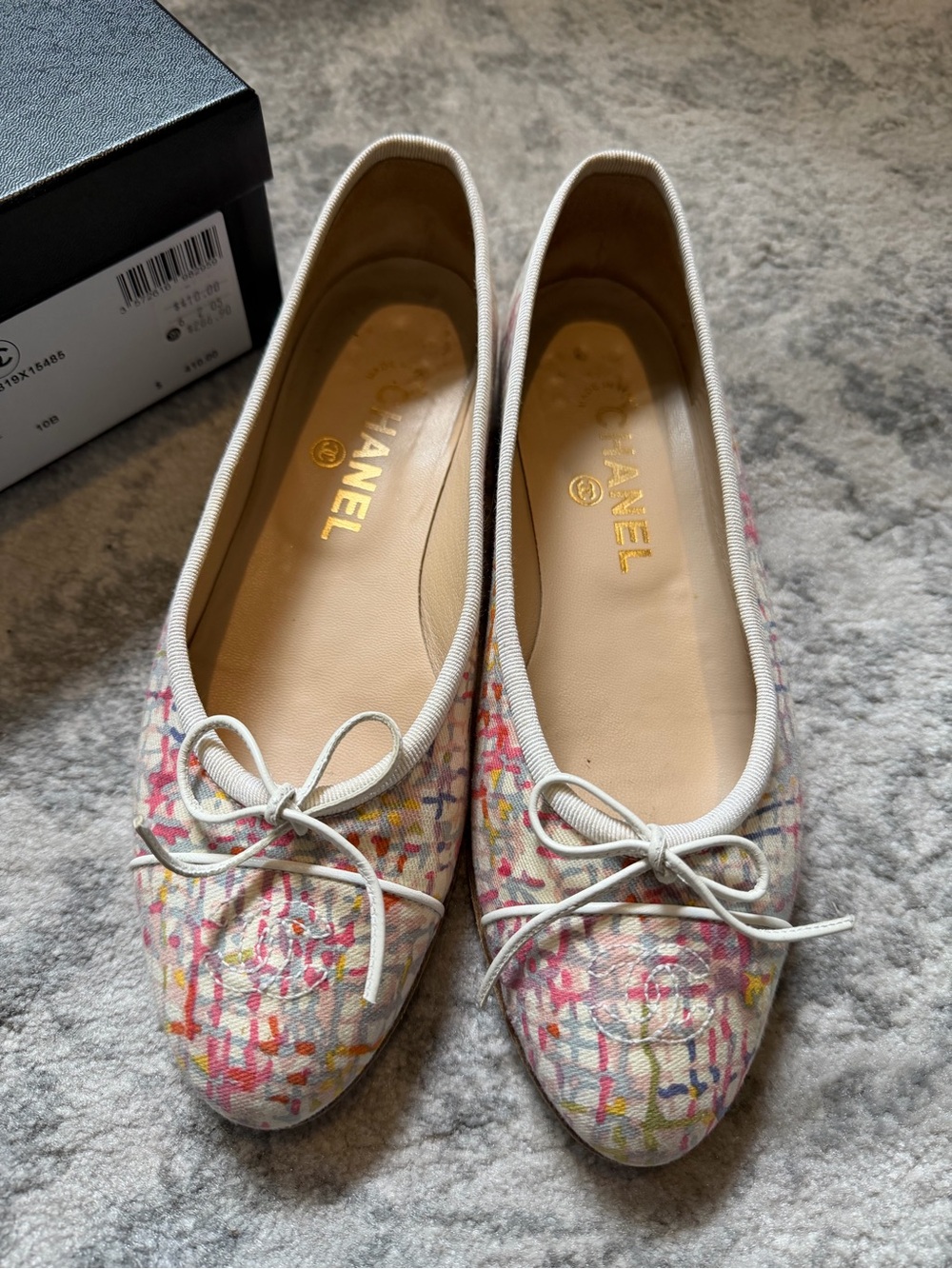 Chanel multicolor Ballet Flats - Classic Women's Flats sz 38